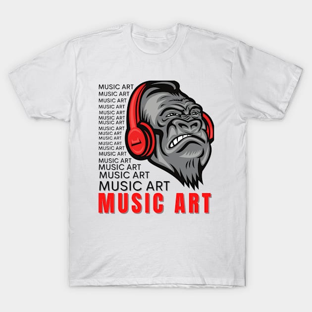 Music art illustration T-Shirt by ABCSHOPDESIGN